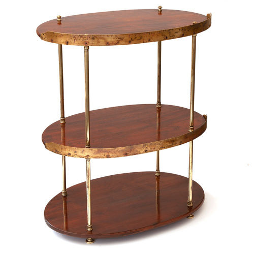 Polished Walnut and Brass Mounted Campaign Washstand