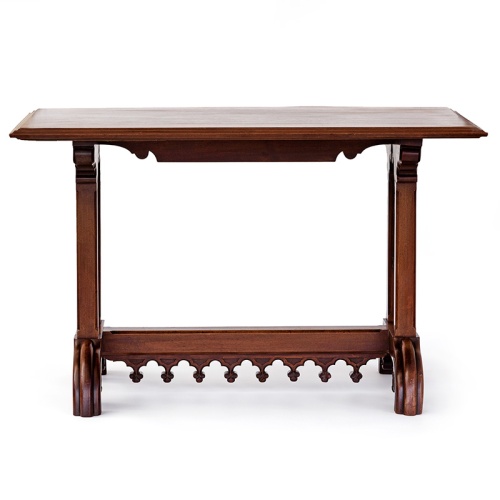 Superbly Carved and Detailed Antique Gothic Revival Mahogany Library or Centre Table
