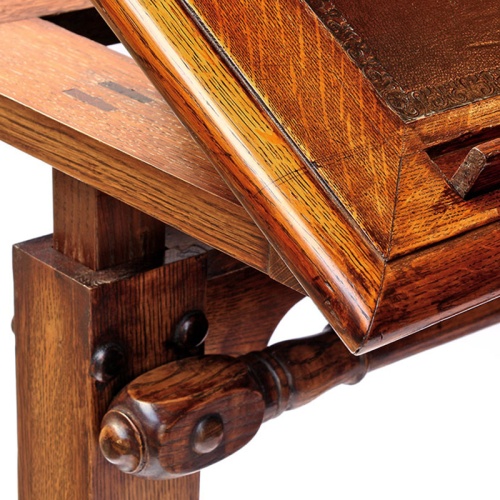 Extremely Rare Antique Oak Architects Table