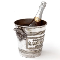 Heavily Embossed Silver Plate Champagne Bucket