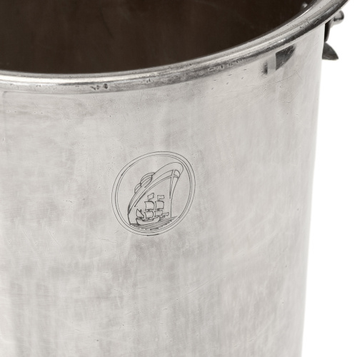 WMF Silver Plated Deco Floor Standing Champagne Cooler from SS Rotterdam