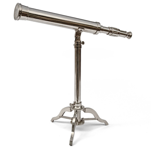 Adjustable Tabletop Nickel Plated Telescope (c.1920)