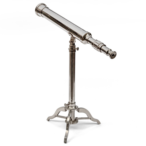 Adjustable Tabletop Nickel Plated Telescope (c.1920)