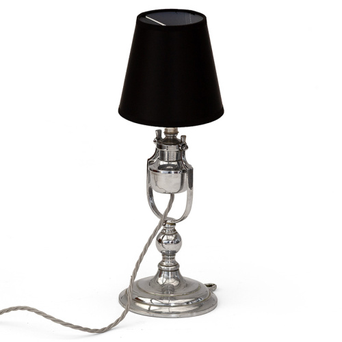 Exceptional Quality Nickel Plated Ship's Adjustable Gimbal Lamp (c.1910)