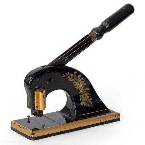 Heavy and Large Cast Iron Printers Stamp (c.1880)
