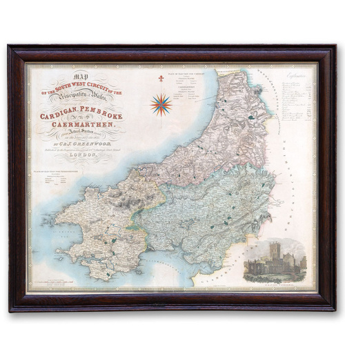South West Circuit Map of the Principality of Wales (1833)