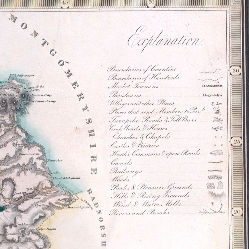 South West Circuit Map of the Principality of Wales (1833)