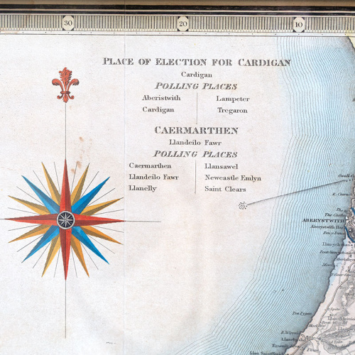 South West Circuit Map of the Principality of Wales (1833)