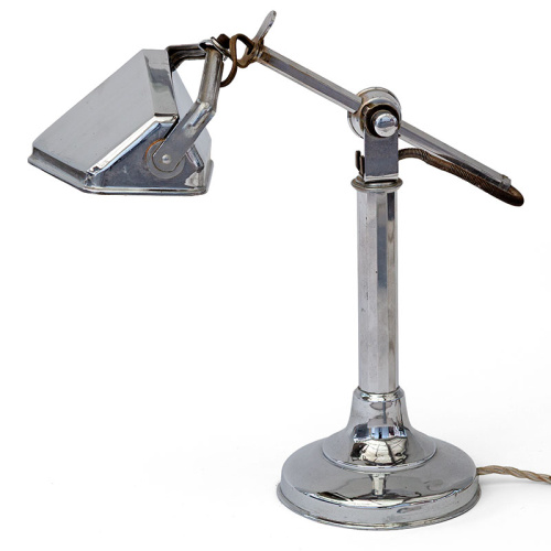 Art Deco Chrome Articulating Pirouette Desk Lamp