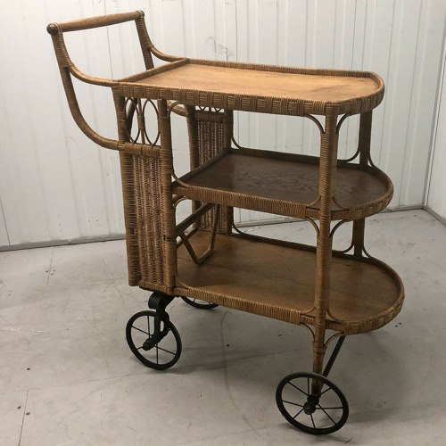 Extremely rare Dryad bar cart with original label.