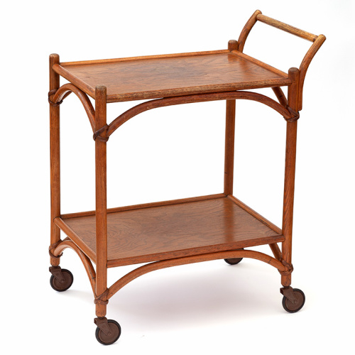 Cane Bound Beech Drinks Trolley by Lusty of Leicester
