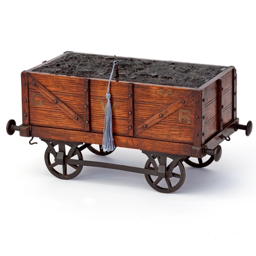 Oak Smokers Cabinet in the Form of a GWR Coal Wagon