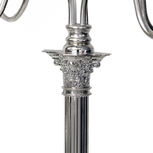 Five Branch Silver Plated Clarke's Cricklite Candelabra (c.1890)