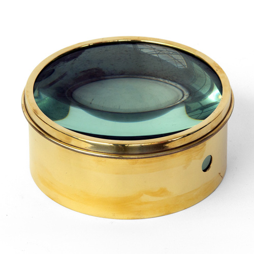 Large Heavy Magic Lantern Projector Lens Paperweight